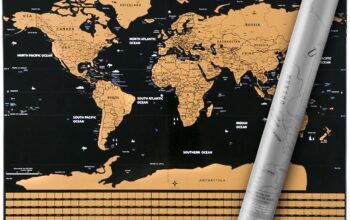 Odkryj nieznane: mapa świata na ścianę do zdrapywania jako wyjątkowa dekoracja