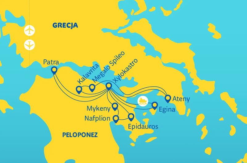 Ile trwa lot na Peloponez? Sprawdź, jak długo leci się do słonecznej Grecji!