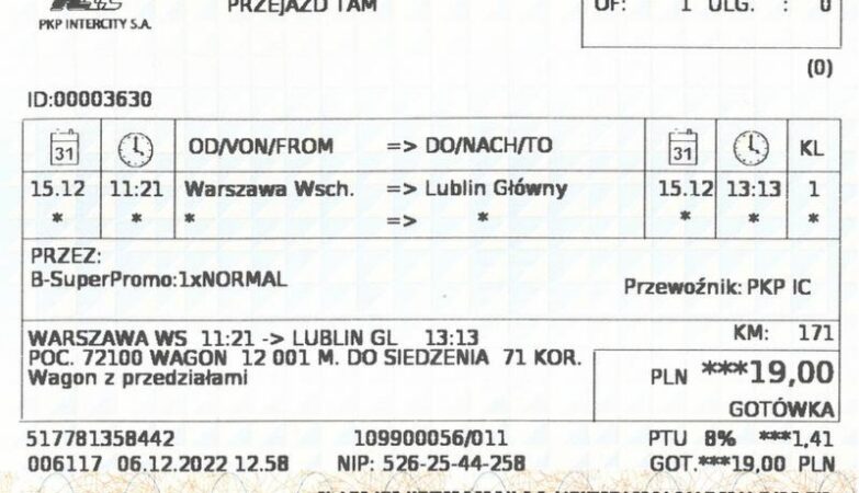 Jak szybko i łatwo sprawdzić cenę biletu na PKP?