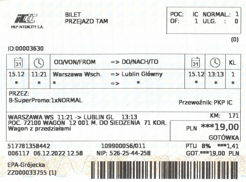 Zakup biletów online
