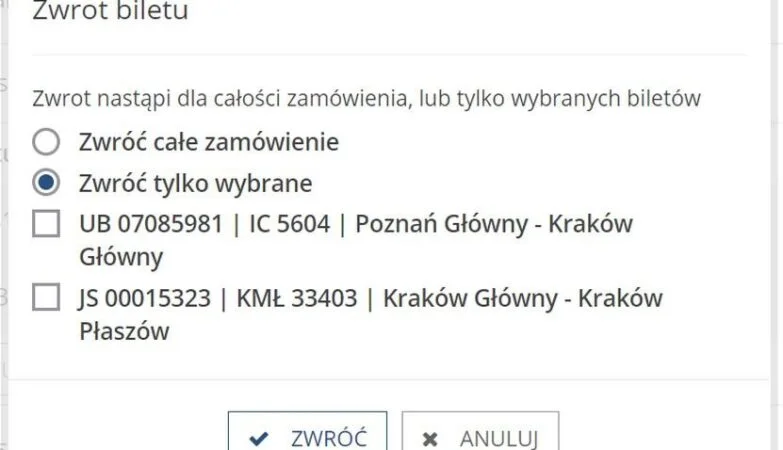 Jak zwrócić bilet kupiony w kasie PKP i szybko odzyskać pieniądze