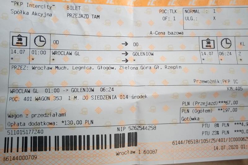 Kupno biletów PKP