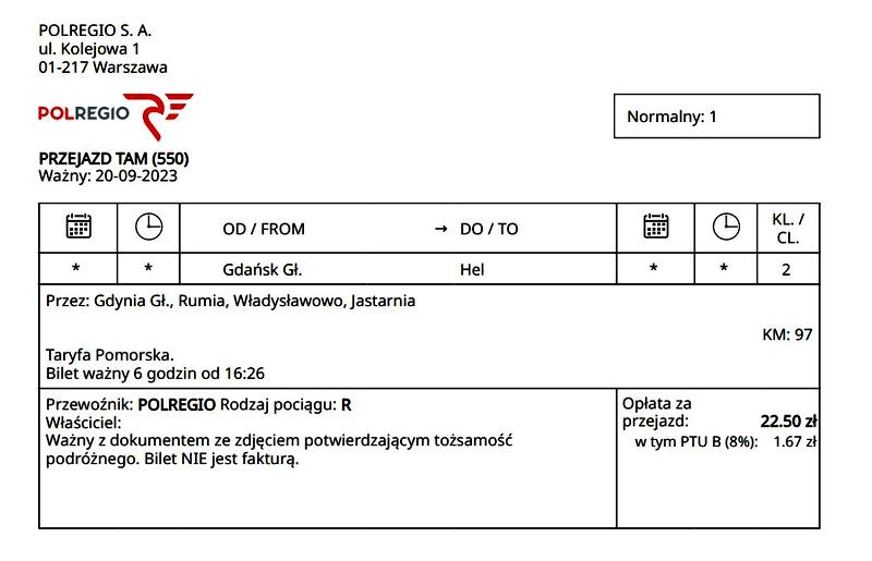 Kupowanie biletów online