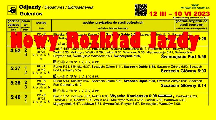Zmiany rozkładu PKP 2026