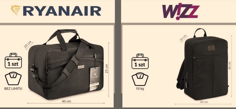 Ile waży bagaż podręczny w Ryanairze? Limity, wymiary i opłaty