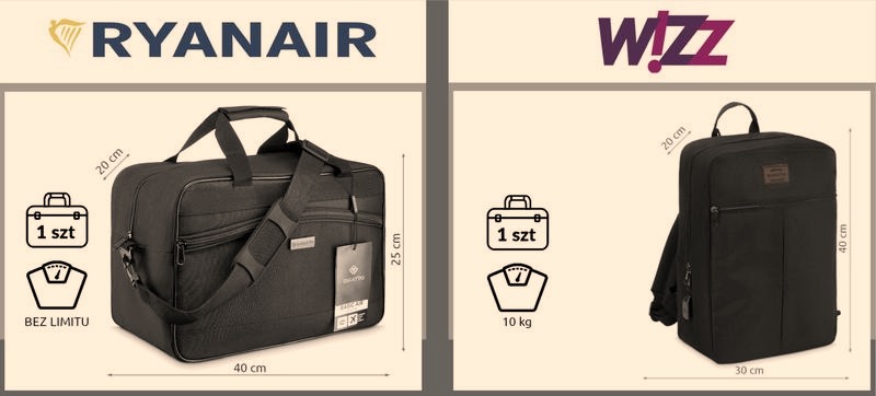 Ile waży bagaż podręczny w Ryanairze? Limity, wymiary i opłaty