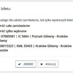 Jak zwrócić bilet kolejowy? Zasady, terminy i zwrot pieniędzy