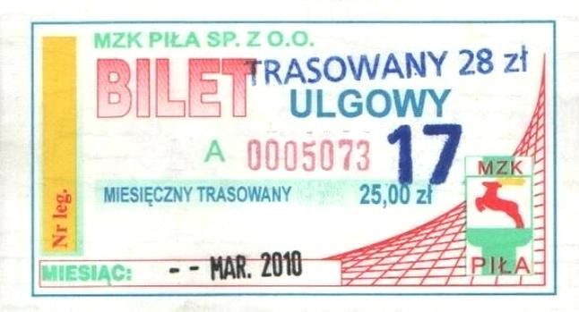 Bilet trasowany